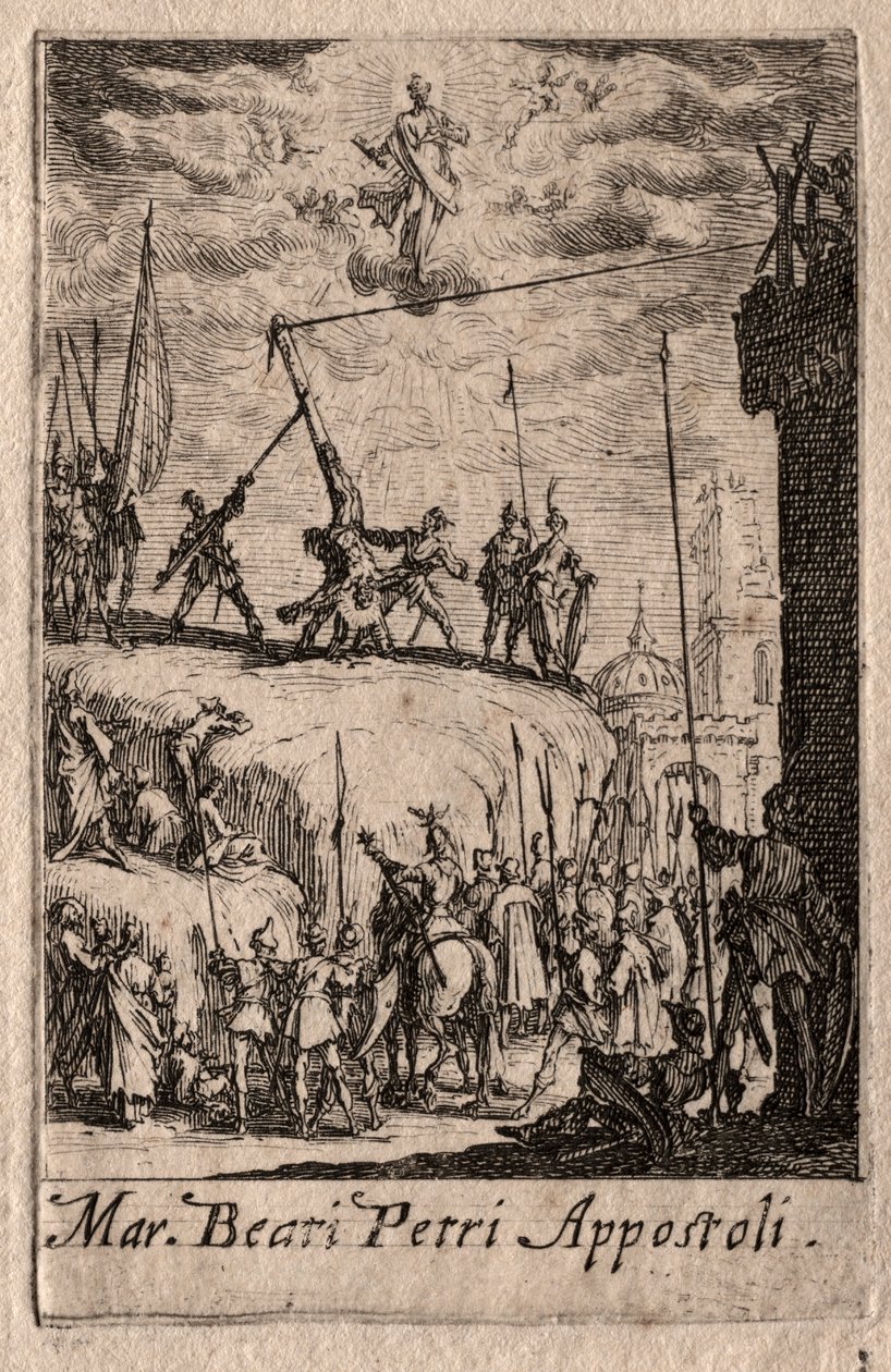 Le martyre des apôtres : Saint Pierre - Jacques Callot