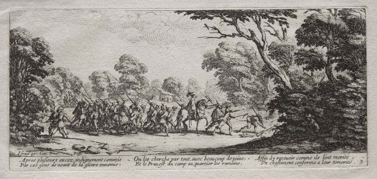 Les misères de la guerre : Arrestation des malfaiteurs, 1633 - Jacques Callot