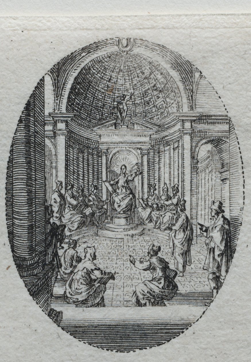 Les Mystères de la Passion : Christ disputant avec les docteurs - Jacques Callot