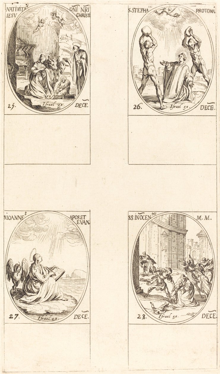La Nativité; Saint Étienne; Saint Jean; Saints Innocents - Jacques Callot