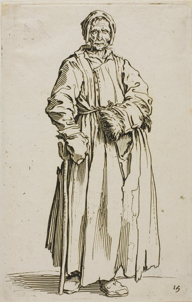 La Femme borgne, planche quinze de Les Mendiants - Jacques Callot
