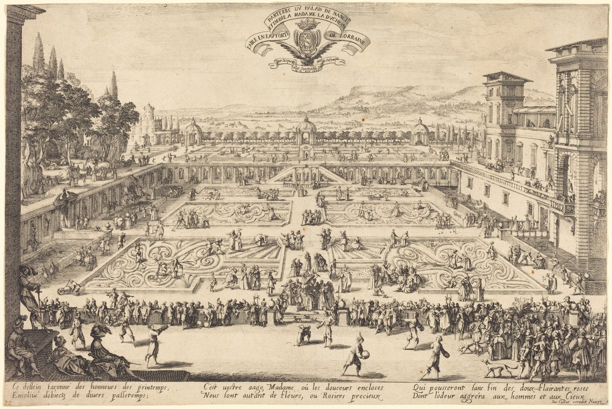 Les jardins du palais de Nancy - Jacques Callot