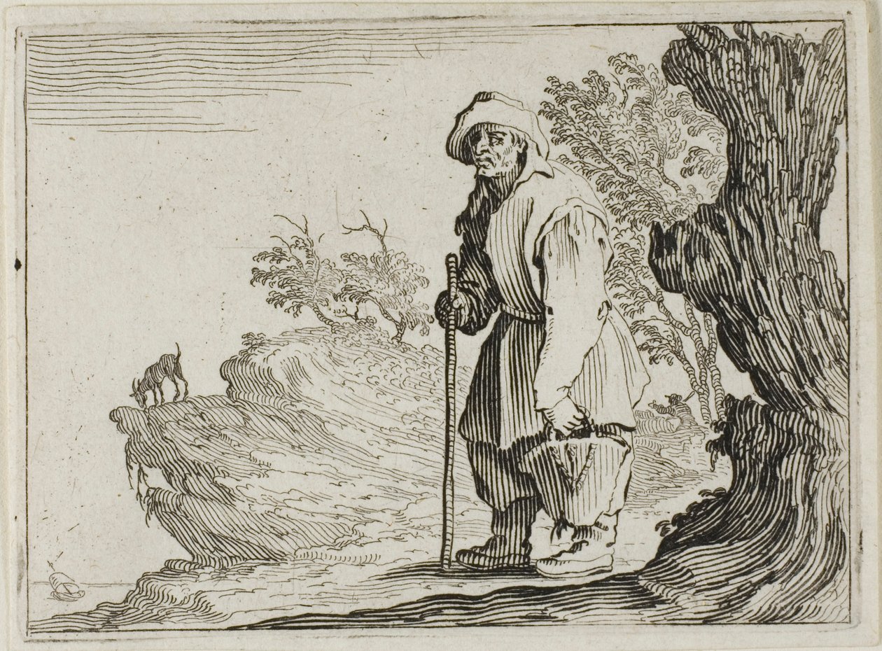 Le Paysan portant son sac, des Caprices - Jacques Callot