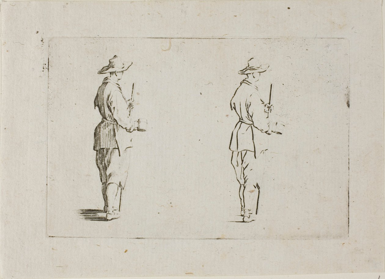 Le paysan tenant un gobelet, des Caprices - Jacques Callot