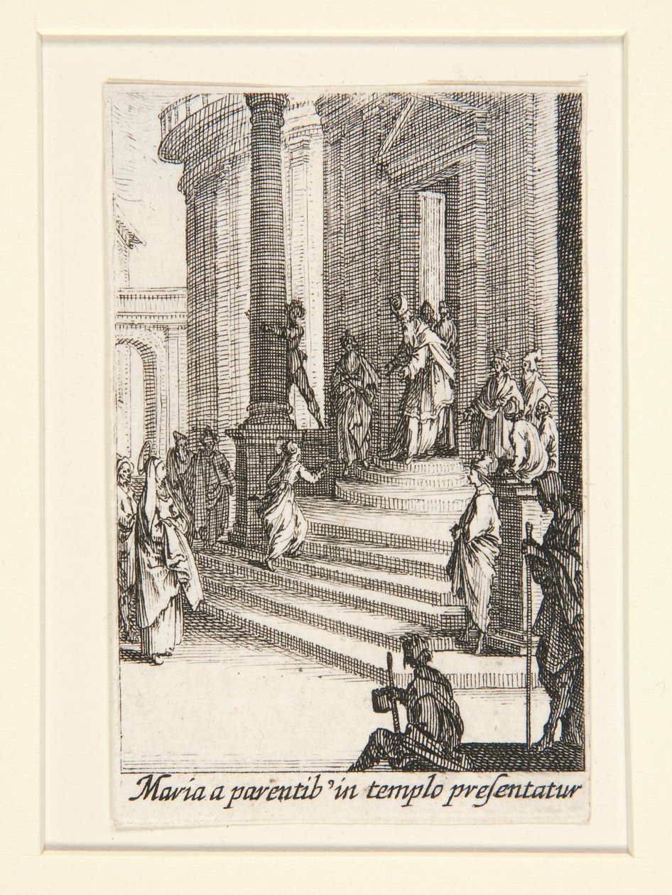 La Présentation de la Vierge, no.3 de La Vie de la Vierge - Jacques Callot
