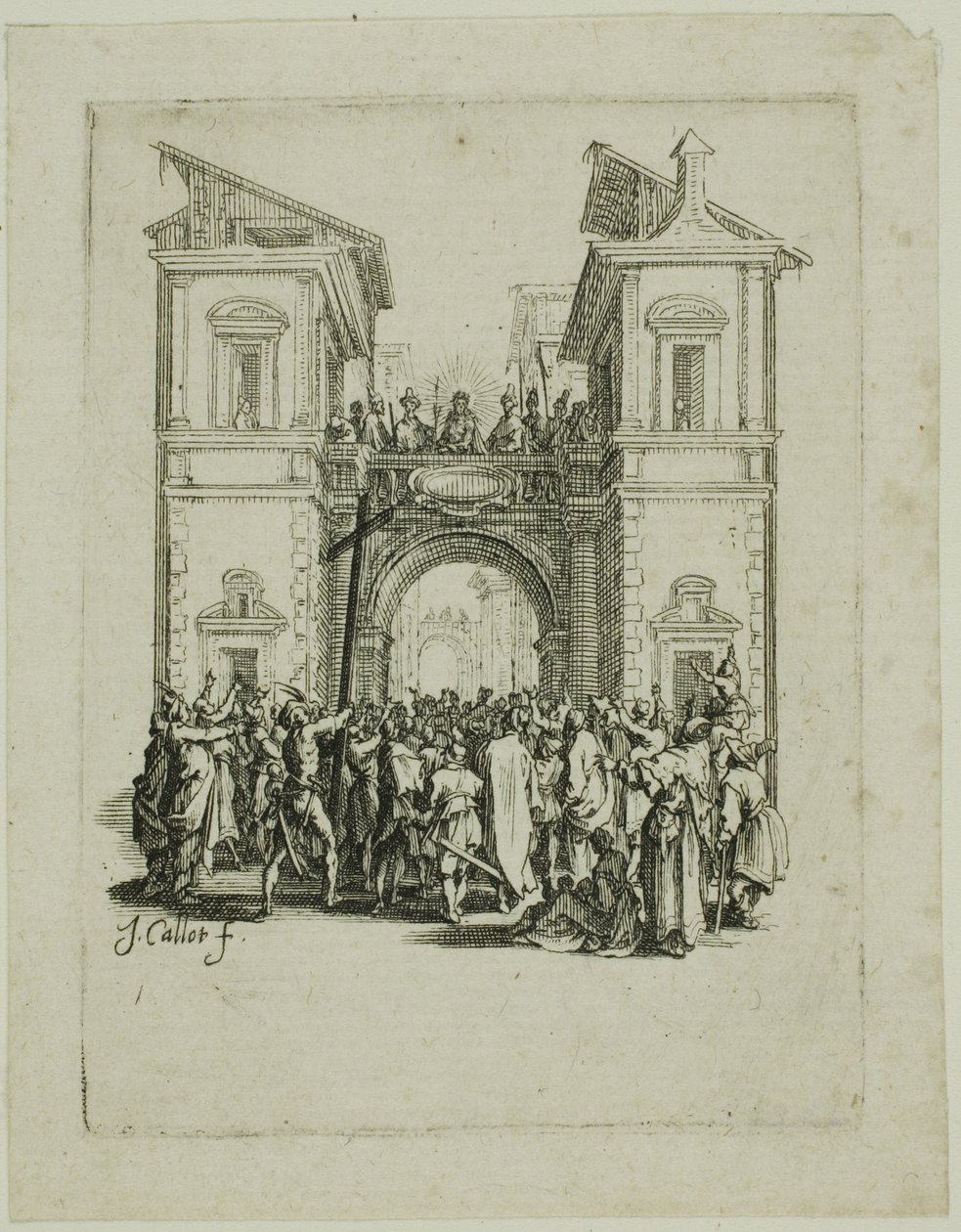 La présentation au peuple, extrait de La petite passion - Jacques Callot