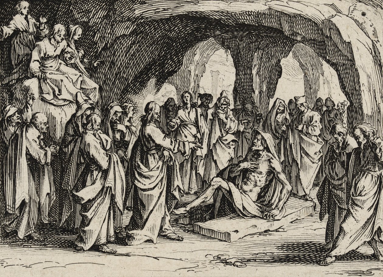 La Résurrection de Lazare, 1635 - Jacques Callot