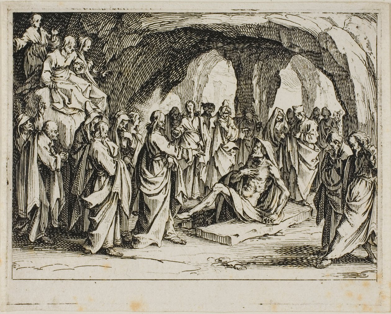 La résurrection de Lazare, extrait du Nouveau Testament - Jacques Callot