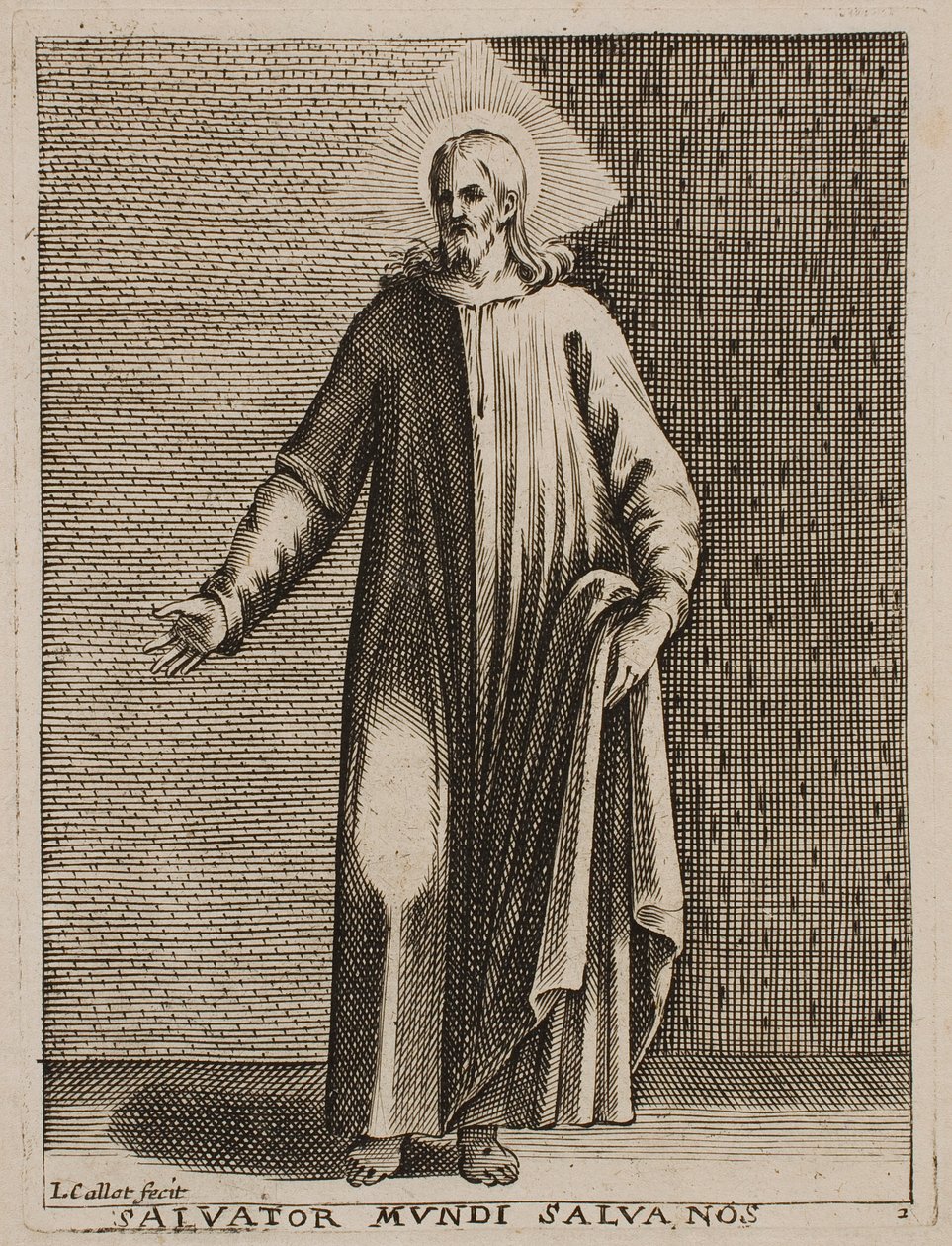 Le Sauveur du monde, tiré de la série « Images de Rome » - Jacques Callot
