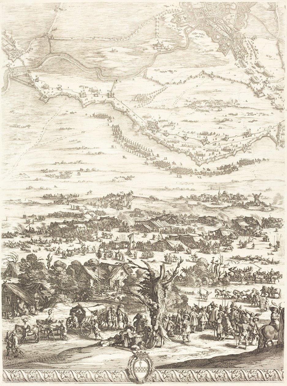 Le Siège de Breda [plaque 5 de 6] - Jacques Callot