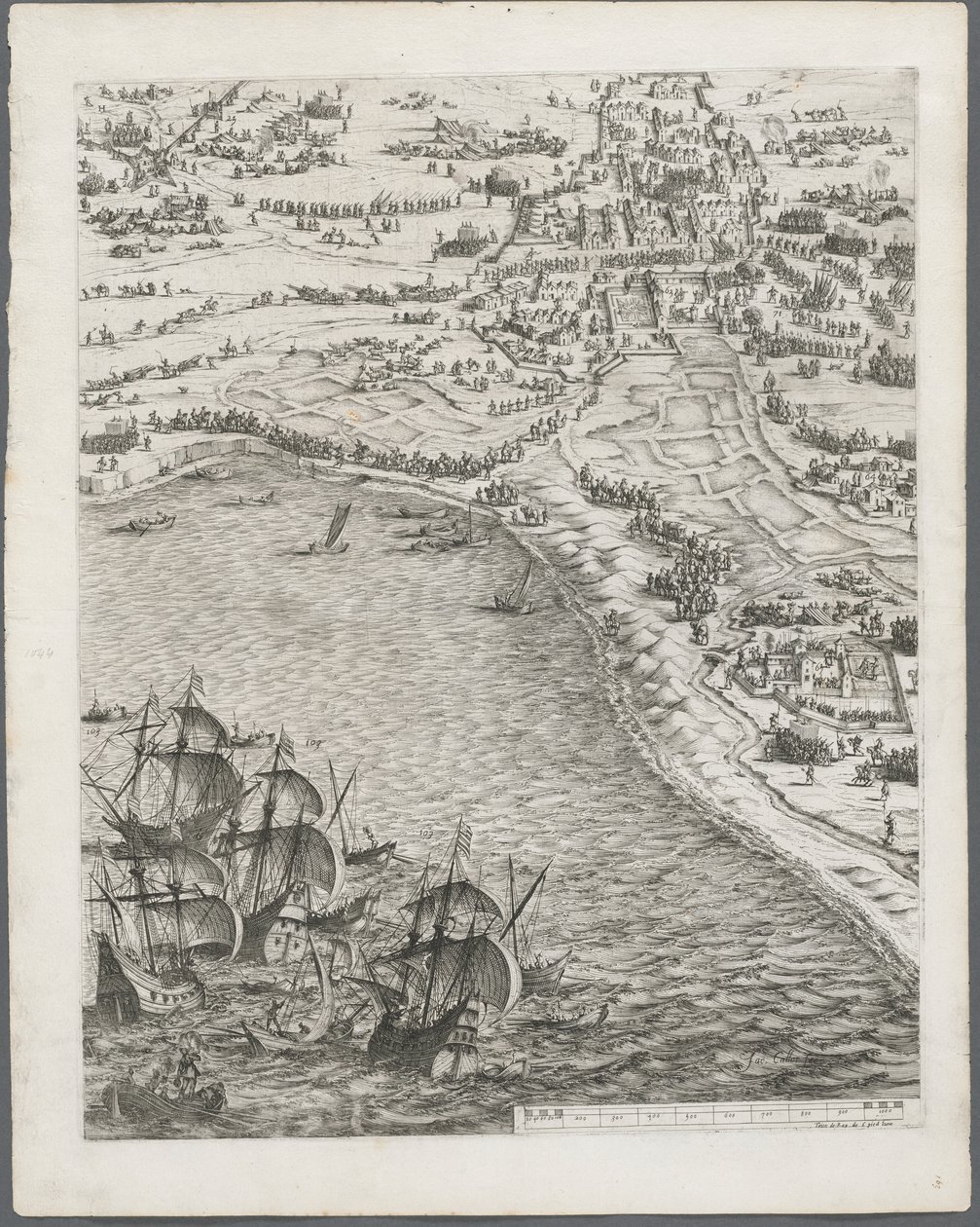 Le Siège de La Rochelle : Planche 12, 1628-1630 - Jacques Callot