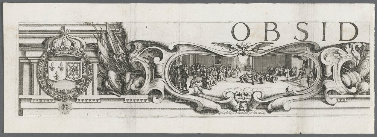 Le siège de La Rochelle : Planche 1, 1628-1630 - Jacques Callot