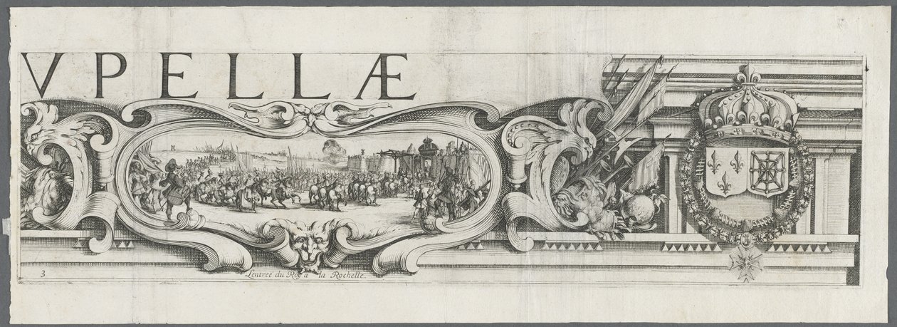Le siège de La Rochelle : planche 3 - Jacques Callot