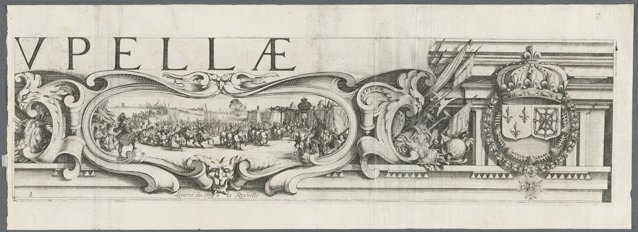 Le Siège de La Rochelle : Planche 3, 1628-1630 - Jacques Callot