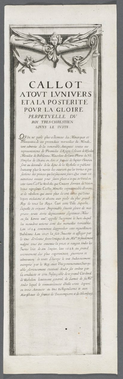 Le siège de La Rochelle : Planche 4 - Jacques Callot
