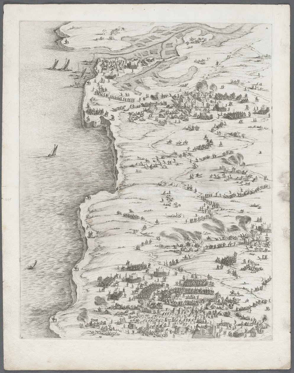 Le Siège de La Rochelle : Planche 5, 1628-1630 - Jacques Callot