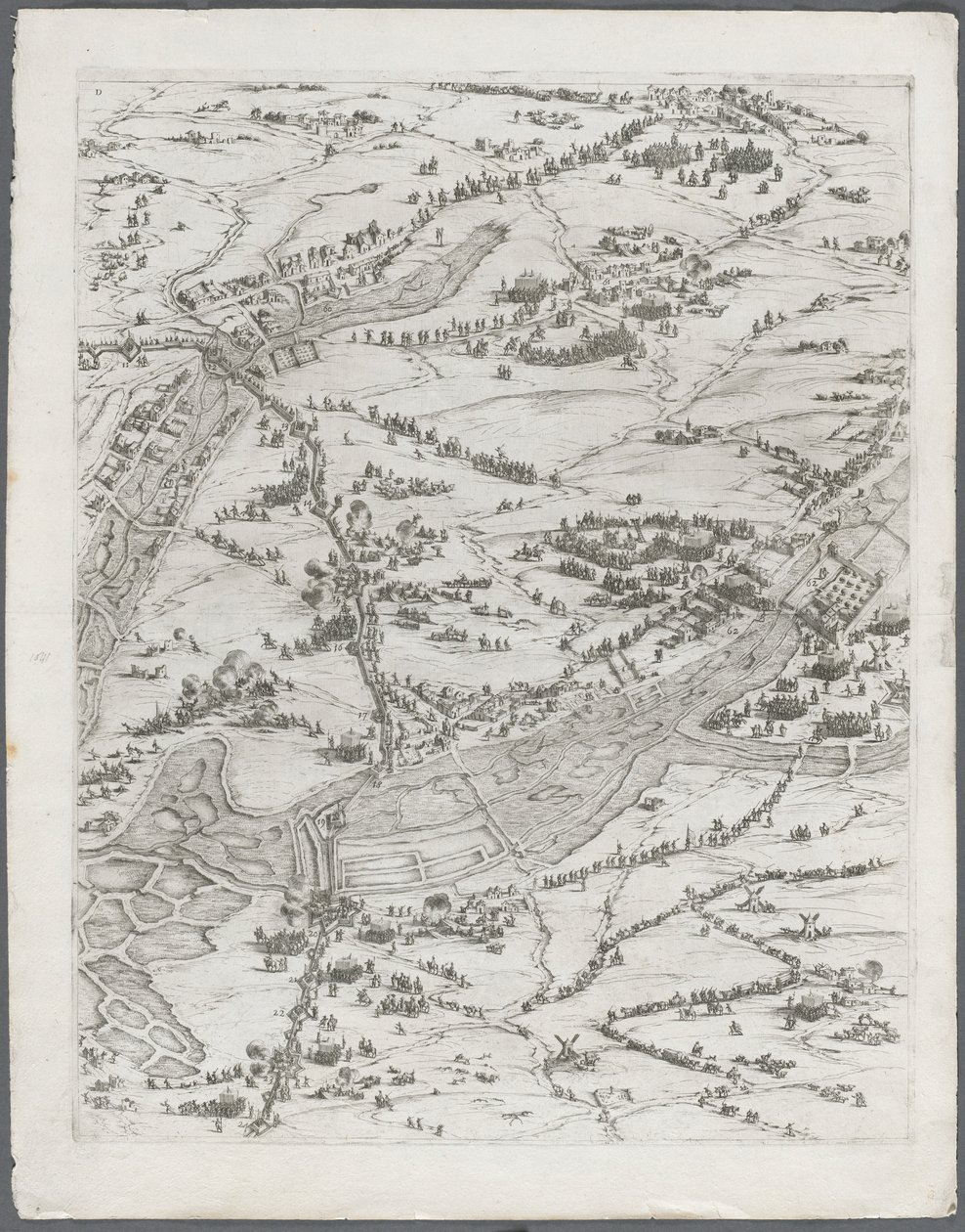 Le Siège de La Rochelle : Planche 7, 1628-1630 - Jacques Callot