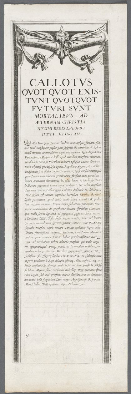 Le siège de La Rochelle: Planche 8, 1628-1630 - Jacques Callot