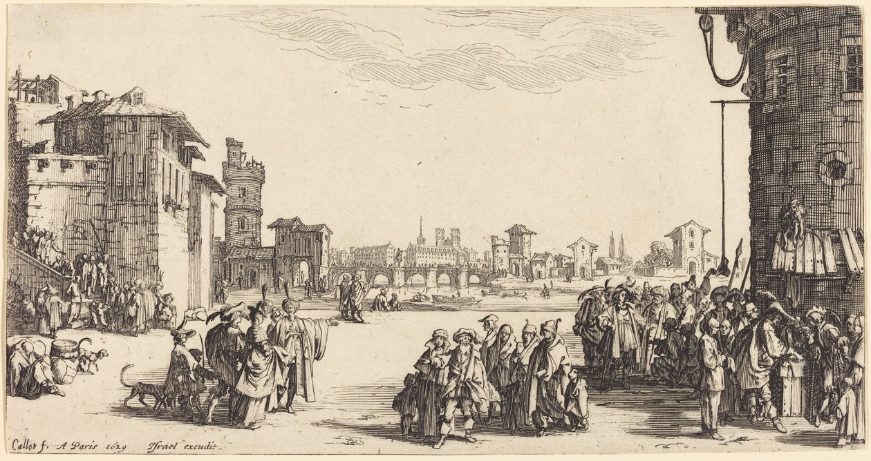 Le marché aux esclaves - Jacques Callot
