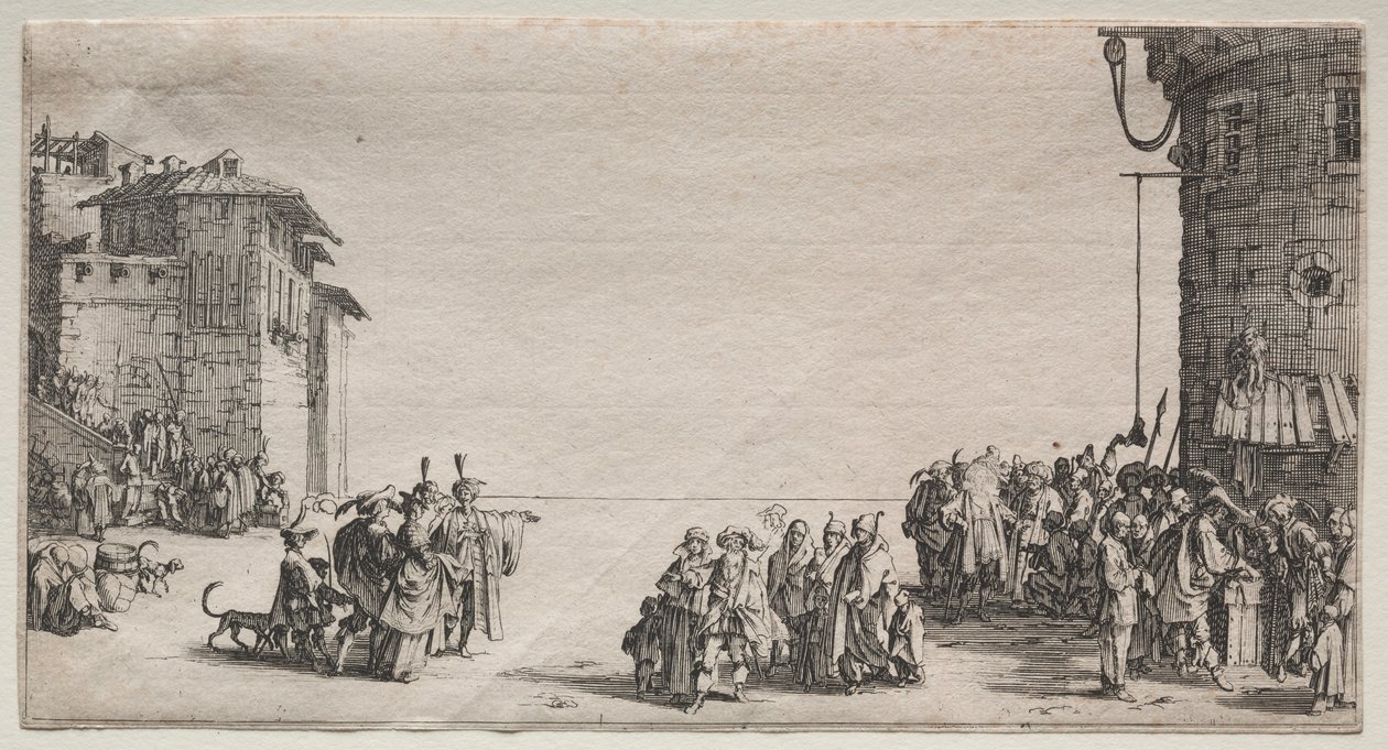Le Marché aux Esclaves, 1629 - Jacques Callot
