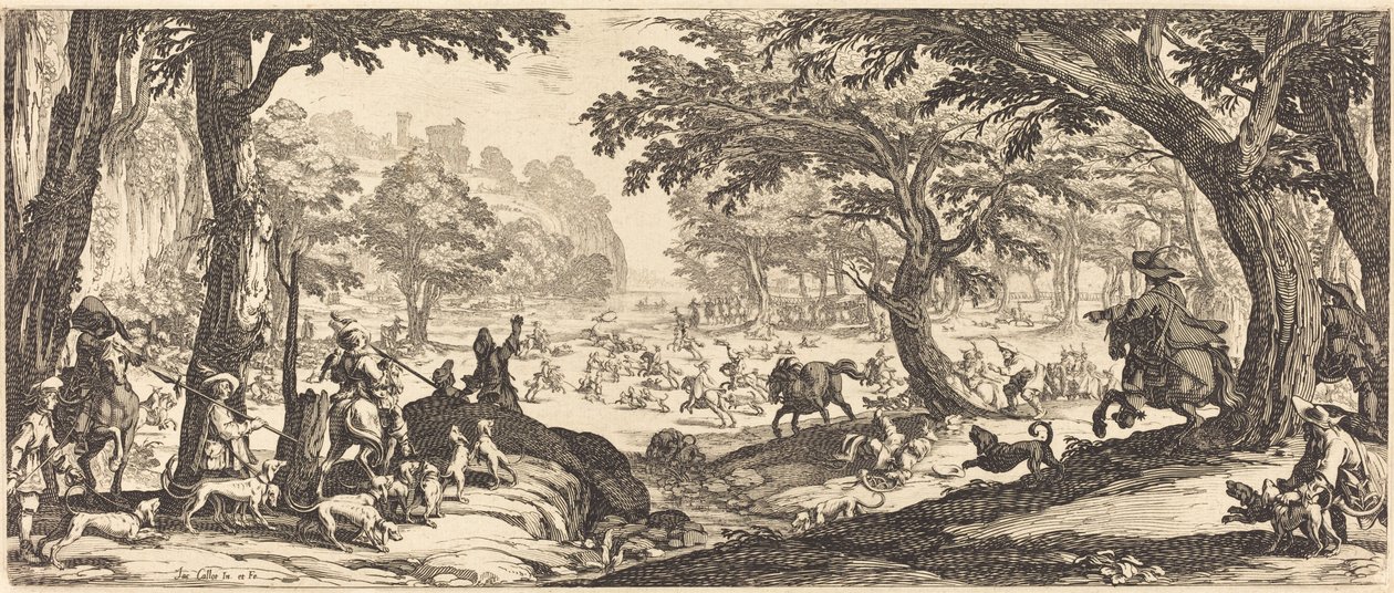 La chasse au cerf - Jacques Callot