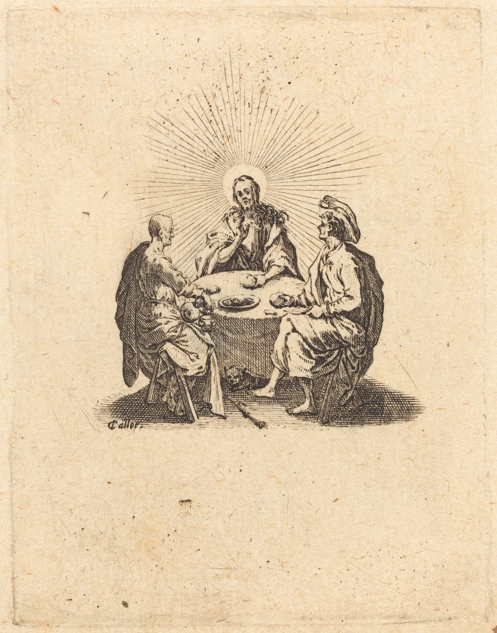 Le souper à Emmaüs, 1618 - Jacques Callot