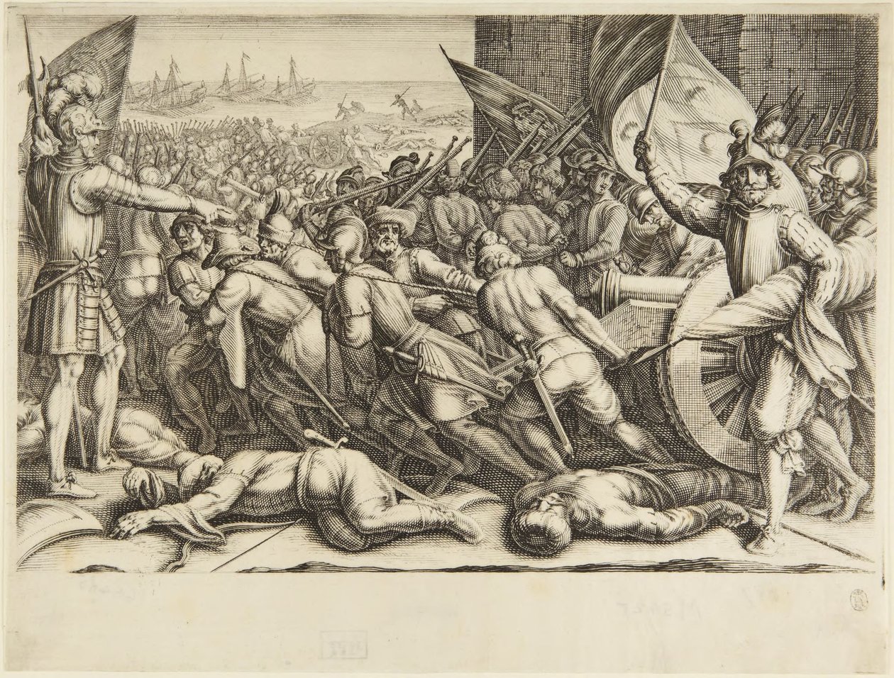 Le réembarquement des troupes - Jacques Callot