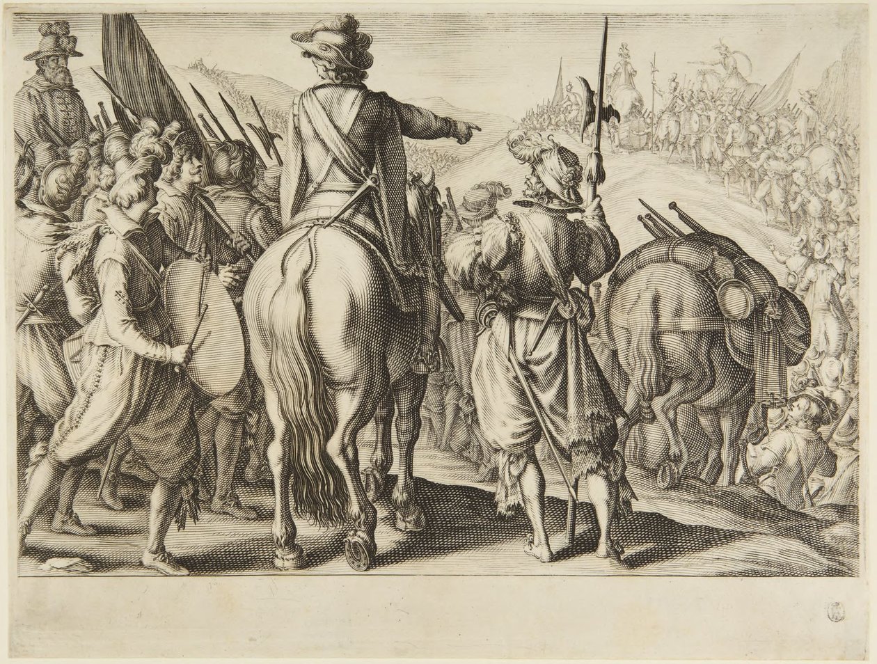 Les troupes en marche - Jacques Callot