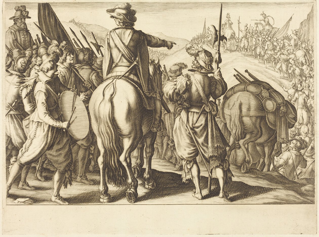 Les troupes en marche - Jacques Callot