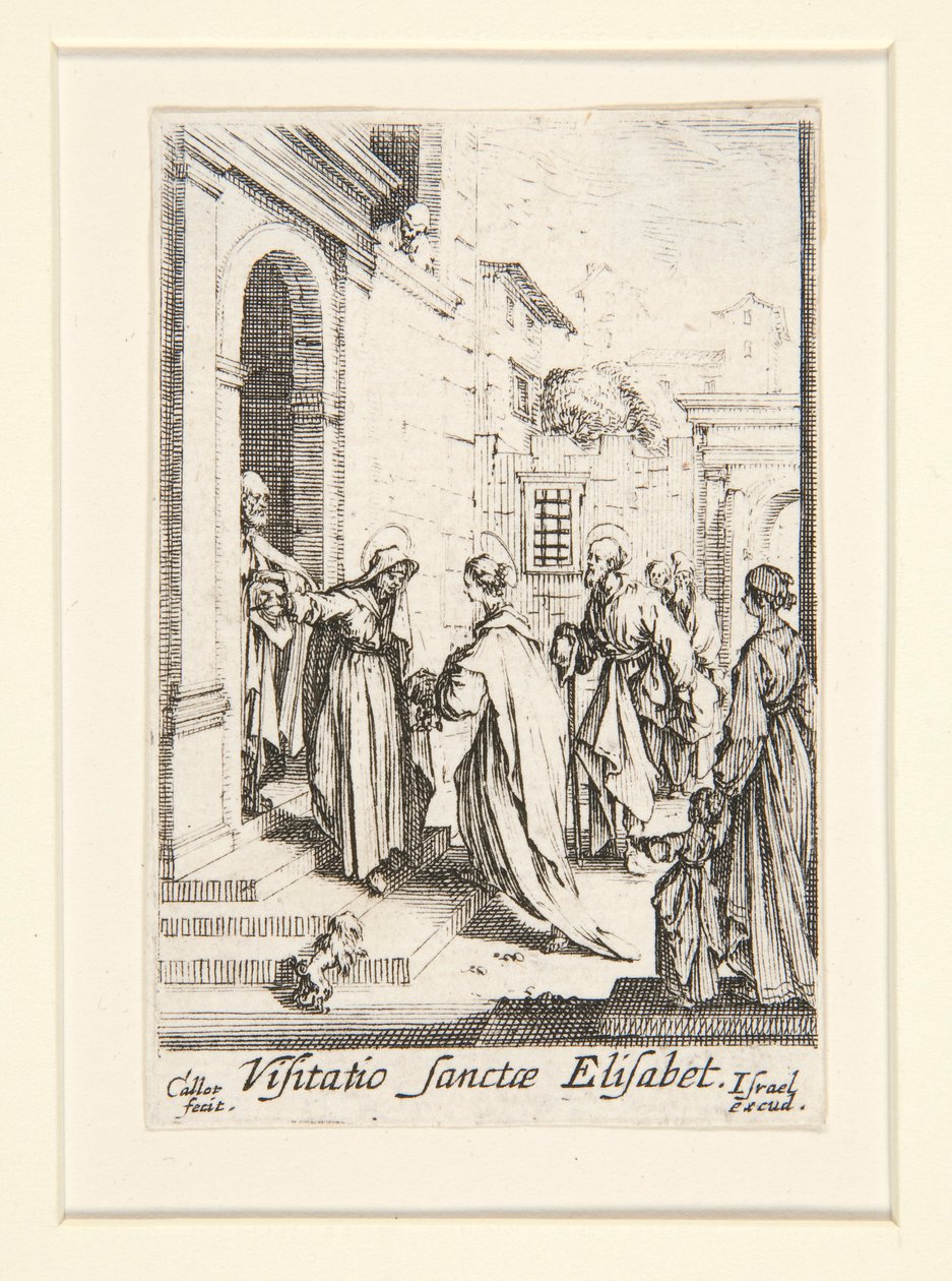 La Visitation, no. 6, de La Vie de la Vierge - Jacques Callot