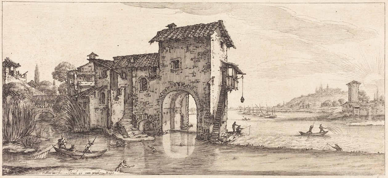 Le moulin à eau - Jacques Callot