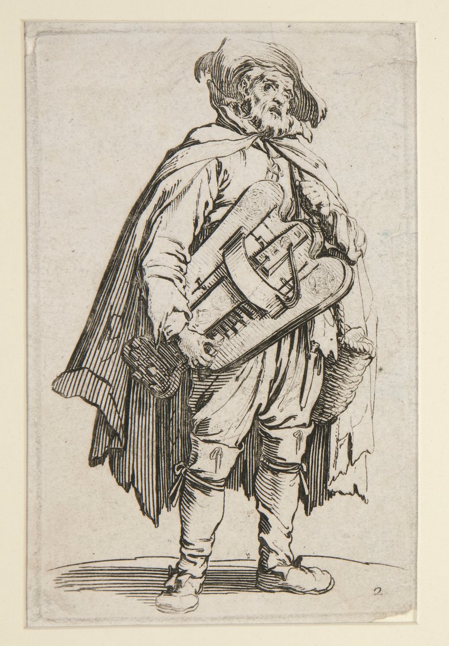 Le joueur de vielle, des Mendiants - Jacques Callot