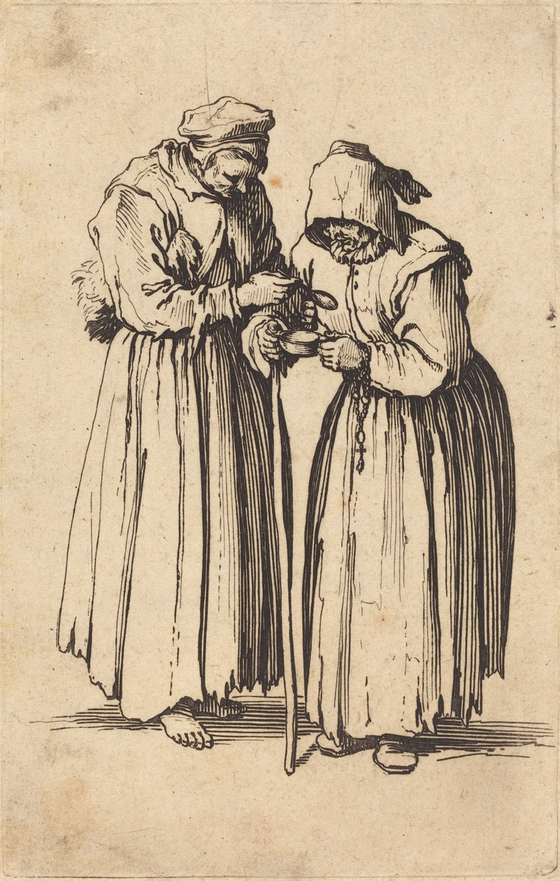 Deux femmes mendiantes - Jacques Callot