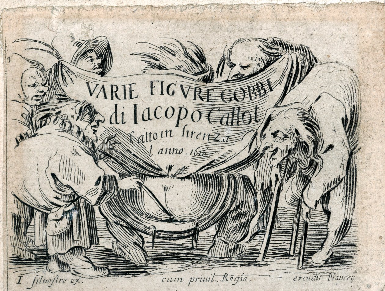 Varie Figure Gobbi, page de titre de 21 gravures ... (gravure) - Jacques Callot