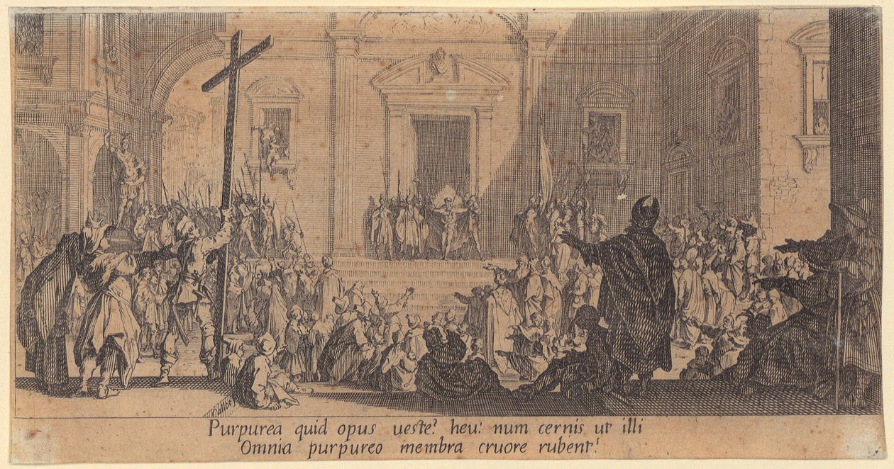 La condamnation du Christ, feuille n° 3 de la série « La Grande Passion » - Jacques Callot