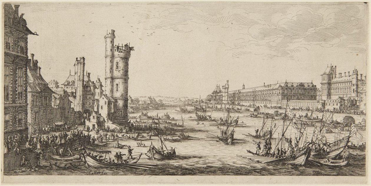 Vue du Louvre - Jacques Callot
