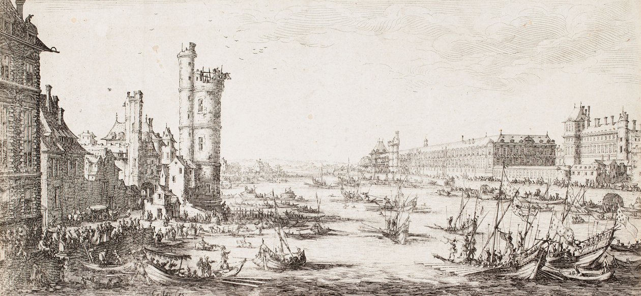 Vue du Louvre - Jacques Callot