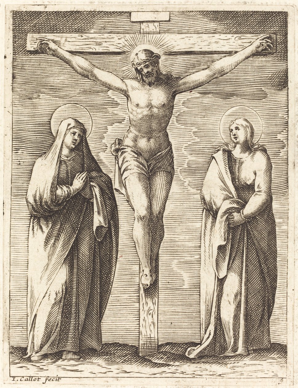 La Vierge et Saint Jean au pied de la croix - Jacques Callot