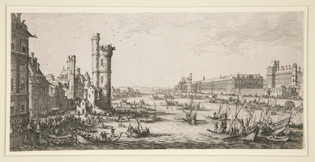 Vue du Louvre - Jacques Callot