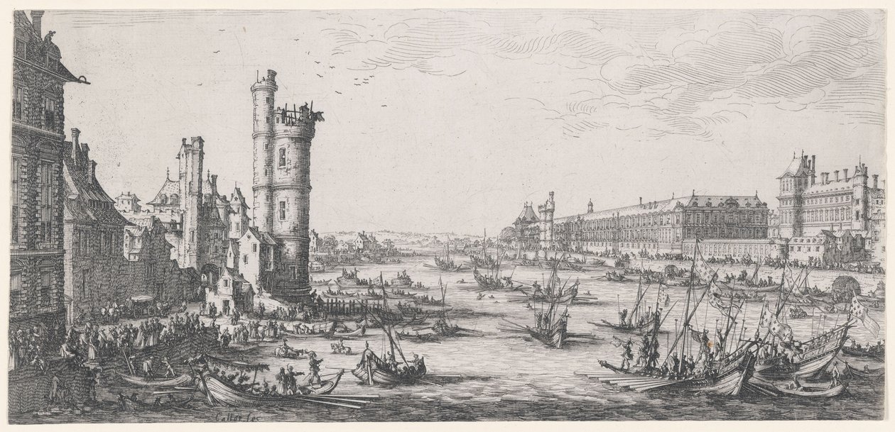 Vue du Louvre - Jacques Callot