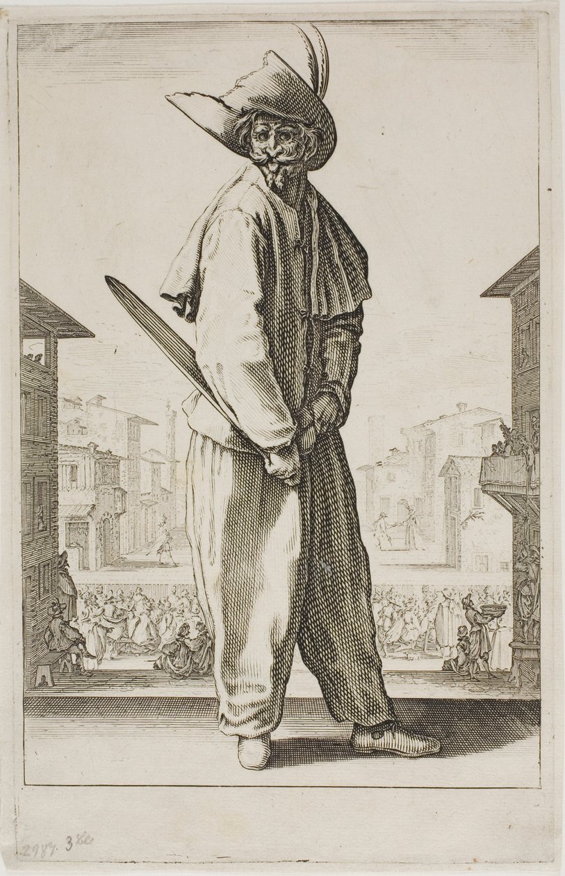 Zanni, extrait de Trois comédiens italiens - Jacques Callot