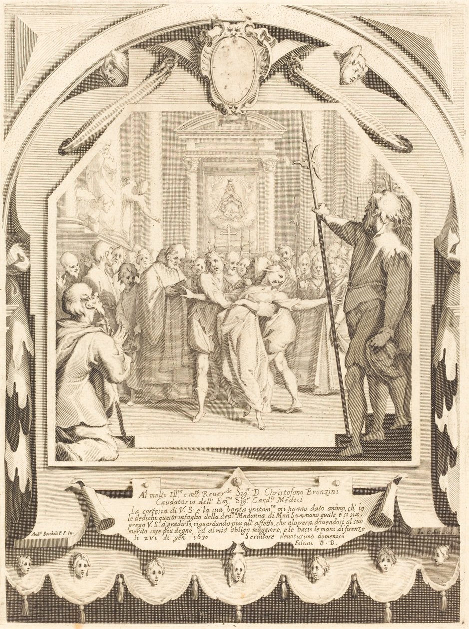 Les Possédés - Jacques Callot after Andrea Boscoli