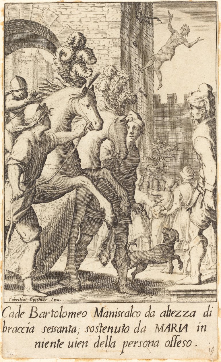 Bartolomeo, maréchal-ferrant - Jacques Callot after Fabrizio Boschi