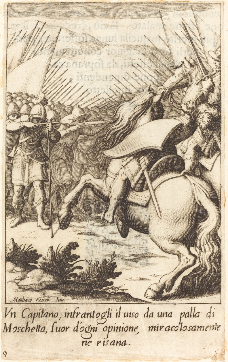 Le capitaine - Jacques Callot after Matteo Rosselli
