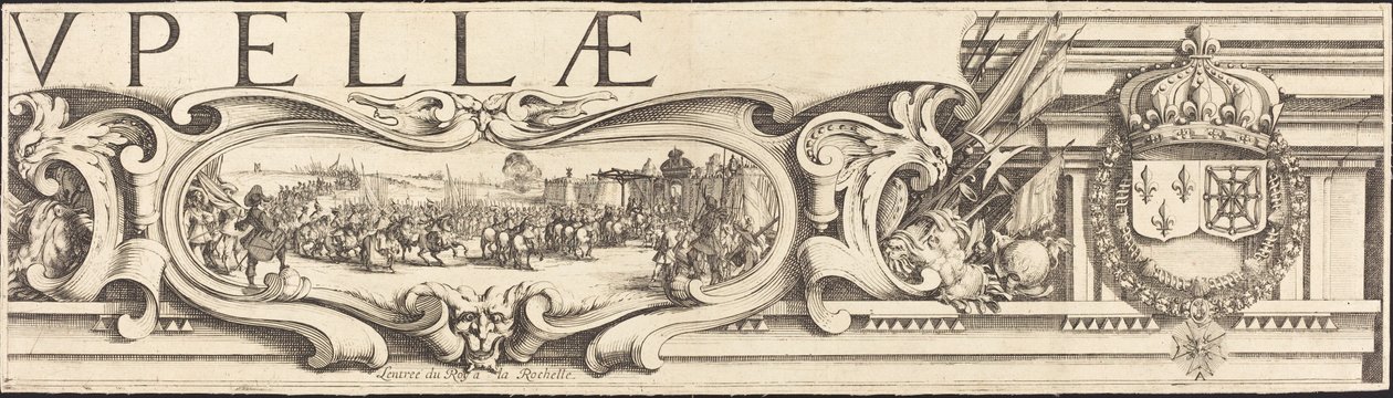 Le siège de La Rochelle [plaque 3 de 16; ensemble comprend 1952.8.97-112] - Jacques Callot and Abraham Bosse