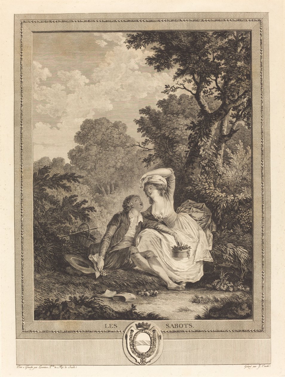 Les sabots - Jacques Couché after Nicolas Lavreince