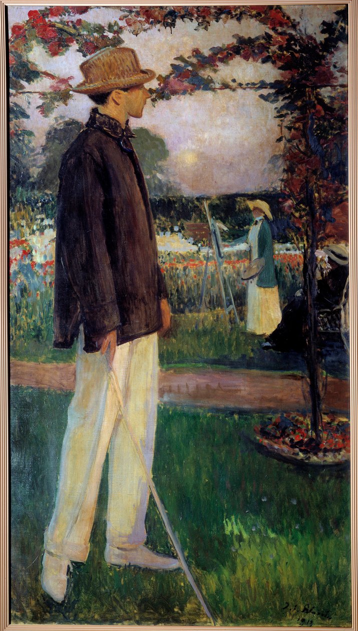 Portrait en pied de Jean Cocteau (1889-1963) Écrivain - Jacques Emile Blanche