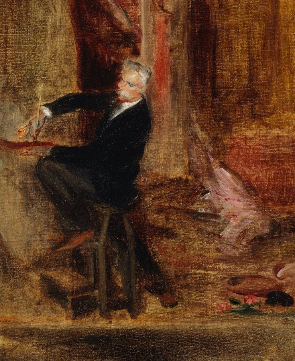 Portrait de Jules Chéret 1836-1933 dans son atelier, 1892 - Jacques Emile Blanche