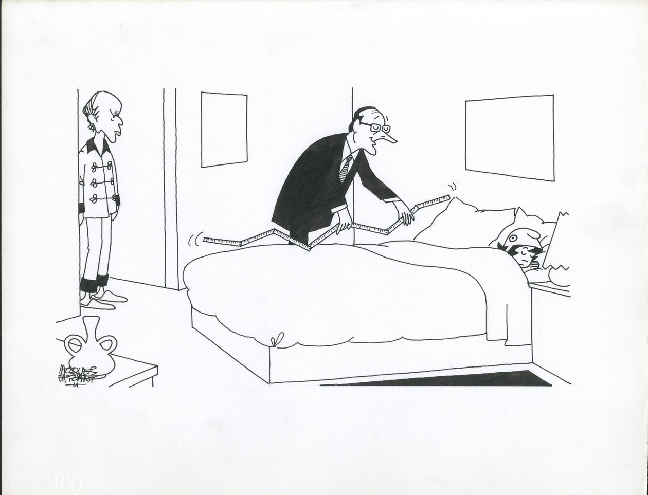 Le Figaro, Satirique en N  B - Jacques Faizant