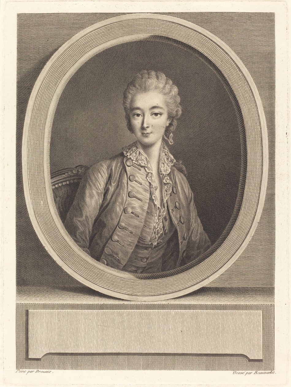 Madame du Barry - Jacques Firmin Beauvarlet after François Hubert Drouais